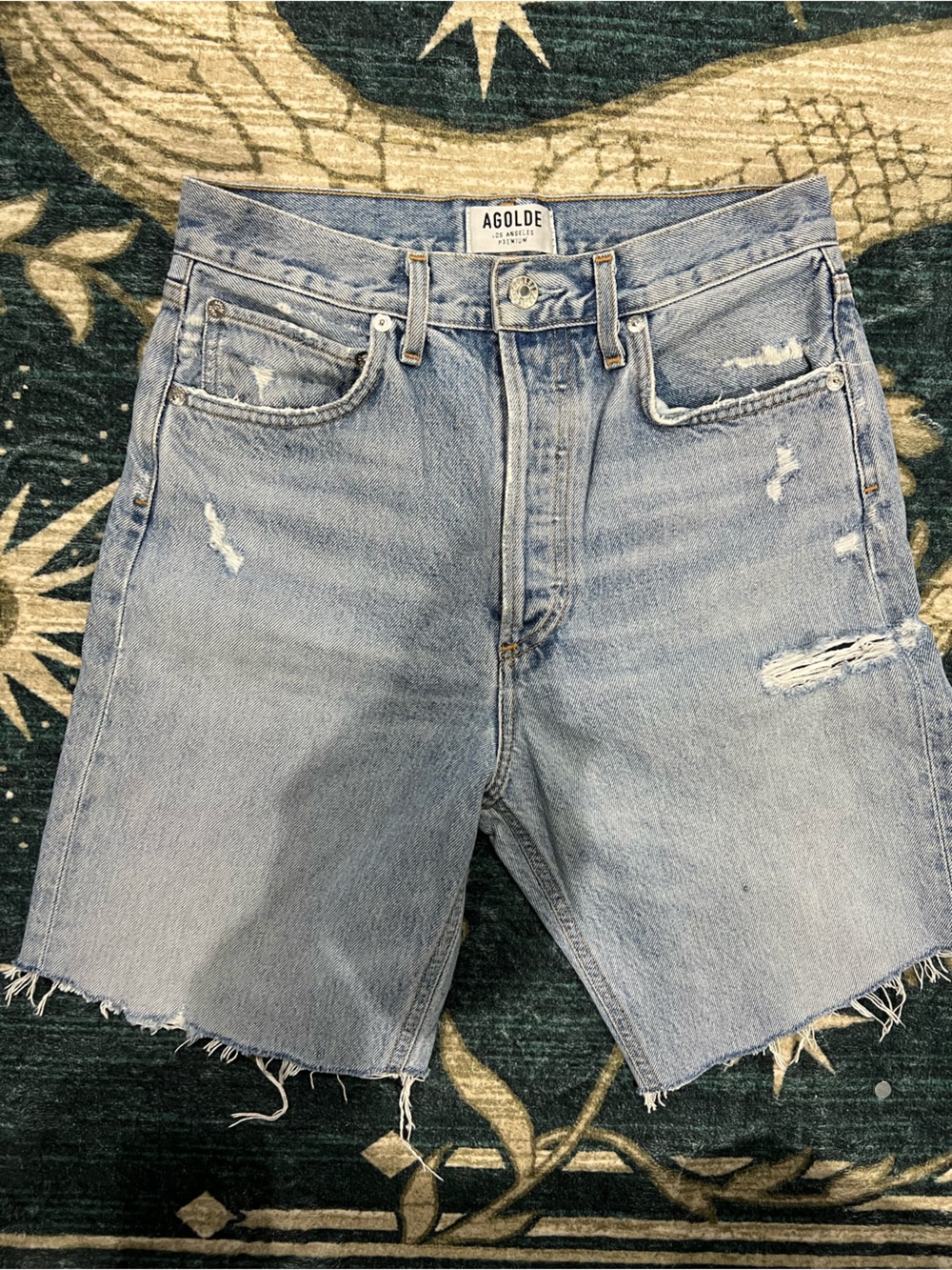 Agolde mid thigh shorts